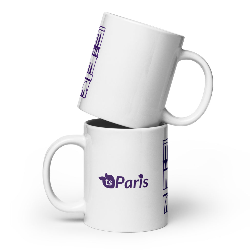 tsgabrielle® • Paris - Kathedrale Notre-Dame • Glänzende Tasse • Weiß