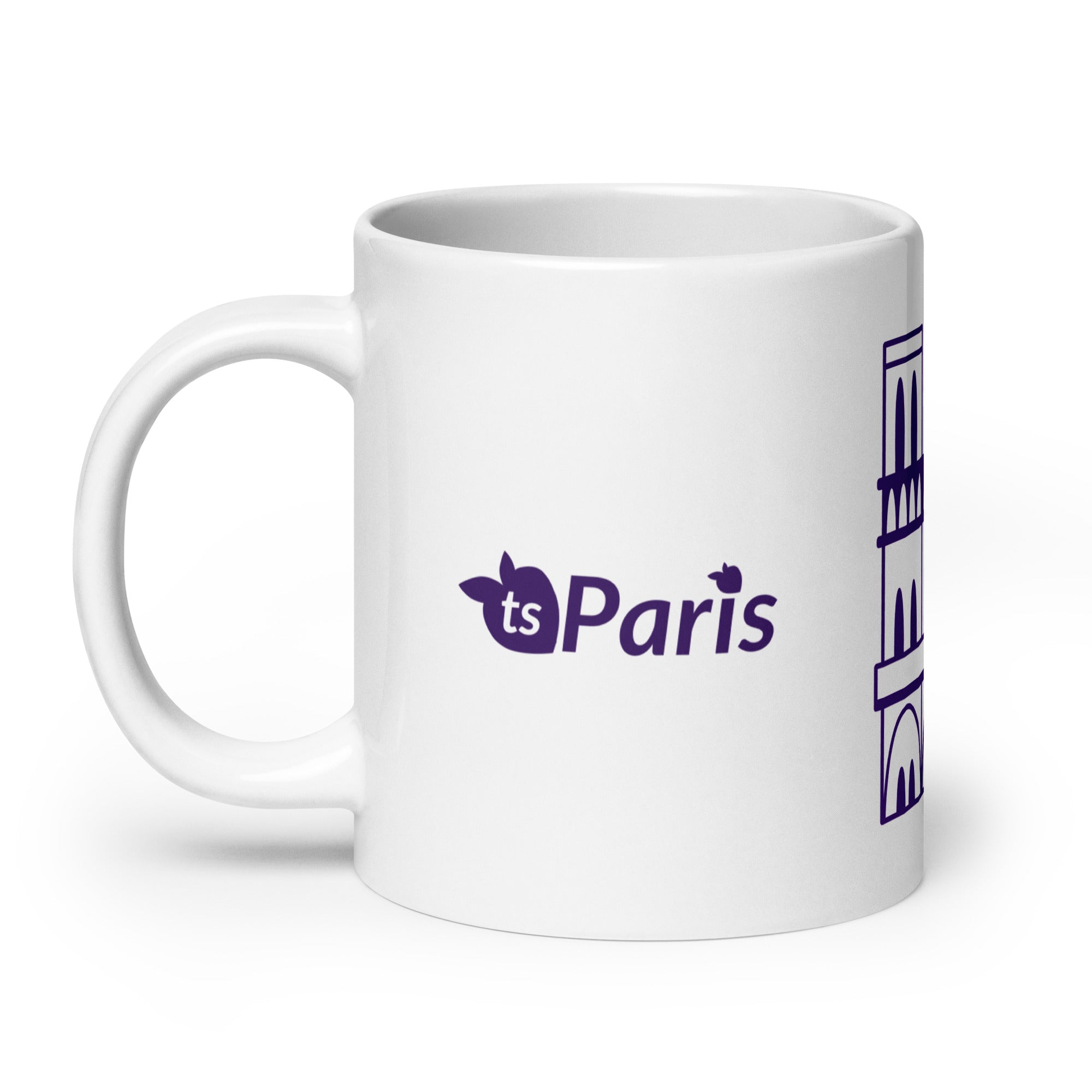 tsgabrielle® • Paris - Kathedrale Notre-Dame • Glänzende Tasse • Weiß