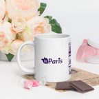 tsgabrielle® • Paris - Kathedrale Notre-Dame • Glänzende Tasse • Weiß