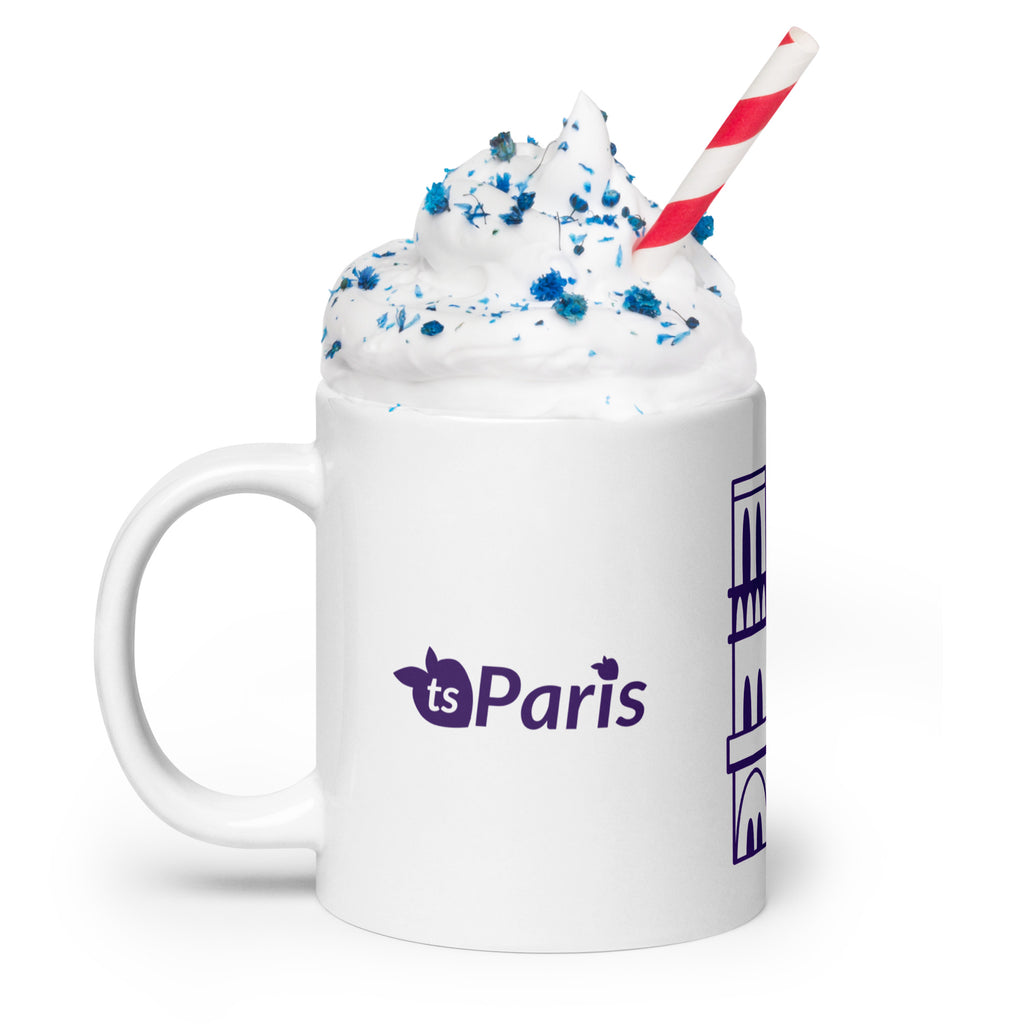 tsgabrielle® • Paris - Kathedrale Notre-Dame • Glänzende Tasse • Weiß