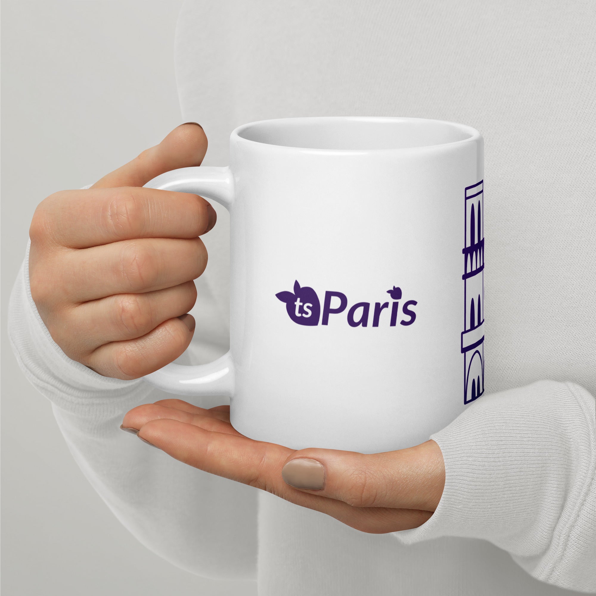 tsgabrielle® • Paris - Kathedrale Notre-Dame • Glänzende Tasse • Weiß