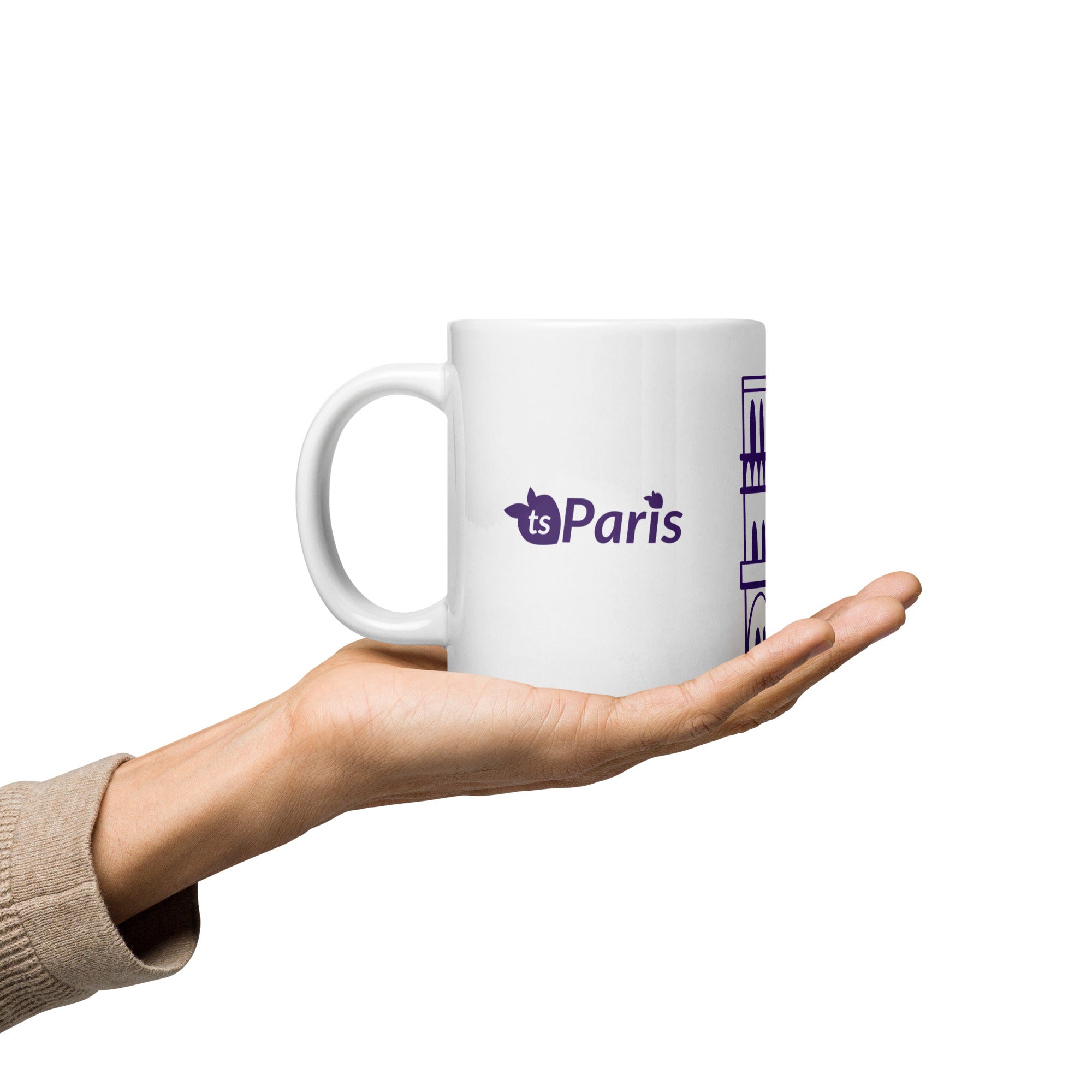 tsgabrielle® • Paris - Kathedrale Notre-Dame • Glänzende Tasse • Weiß