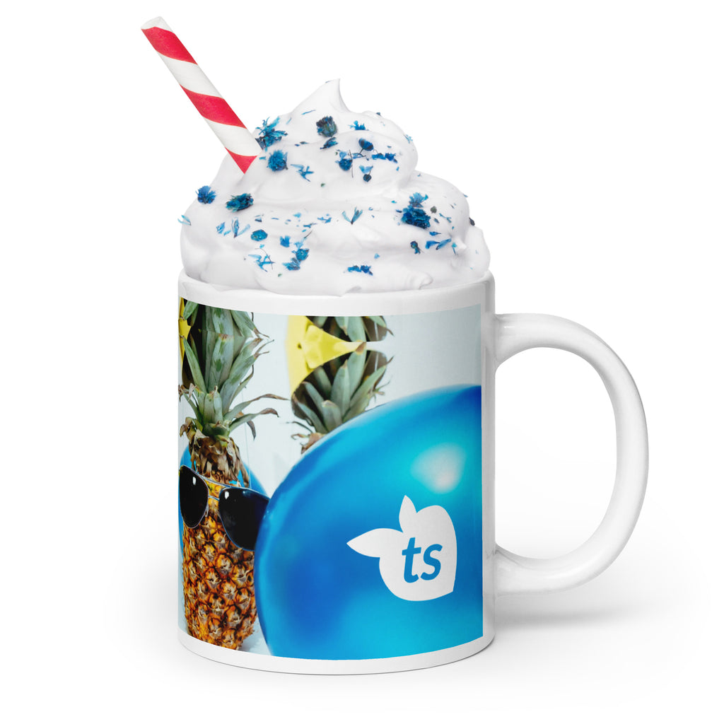 tsgabrielle® • Good Vibes Only • Glänzende Tasse • ​​Schwarz • Keramik • 3 Größen