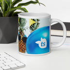 tsgabrielle® • Good Vibes Only • Glänzende Tasse • ​​Schwarz • Keramik • 3 Größen