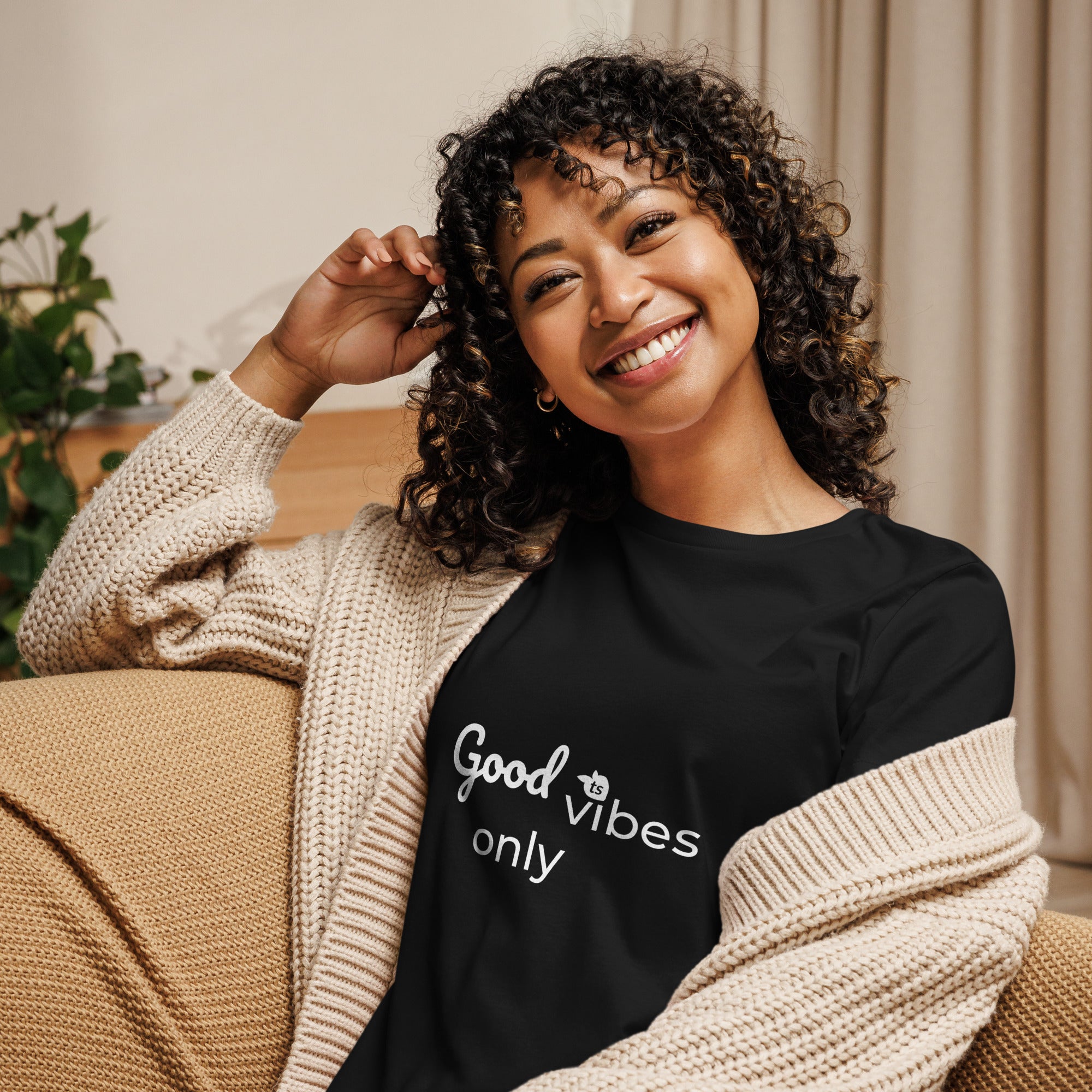 tsgabrielle® • Trans / Damen • Nur gute Stimmung • Entspanntes T-Shirt • 8 Farben • 100 % Baumwolle